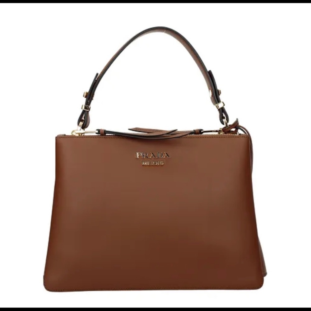 Prada Milano Cognac Tote